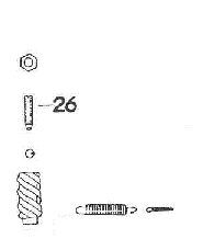 Adjusting bolt M8 x 30mm