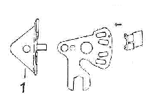 Retaining plate for gearchange quadrant