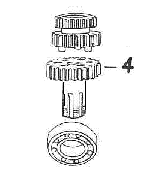 Mainshaft high gear with bush