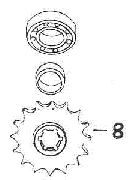 Final Drive Sprocket - 15 tooth