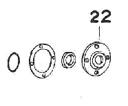 MM3 Crankshaft Sealing cap - Generator Side