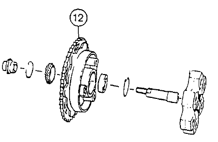 Rear Sprocket & Carrier - aftermarket reproduction