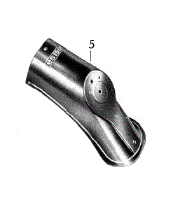 Rear end of rear mudguard - ES/ETS 125/150 - Requires Painting