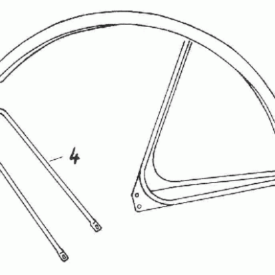 Stay for front mudguard