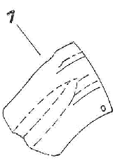 Front end of rear mudguard