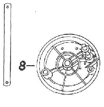 Brake anchor plate complete
