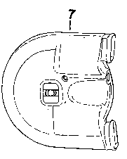 Chain Cover TS250, 250/1 - Original MZ Stock - Bakelite