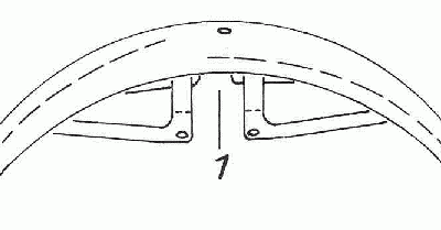 Front Mudguard TS125, TS150 & TS250/1 - Silver/Grey