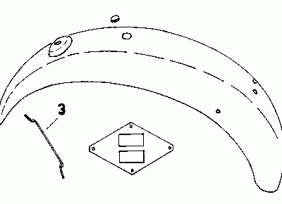 Rear number plate bracket