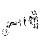 Driving Screw for Oil Pump - ETZ125/150