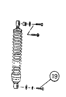 Suspension Leg Lower Mounting Bolt M10x35mm