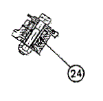 Silencer Mounting Rubber 14 x 25mm - Saxon Sportstar 125