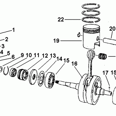 Crankshaft & Rev Counter Drive