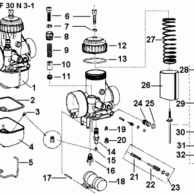 Carburettor BVF 30N3-1