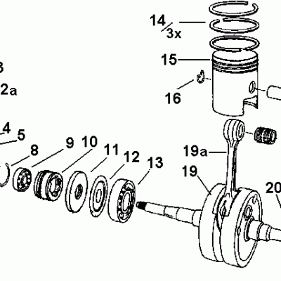 Crankshaft & Rev Counter Drive