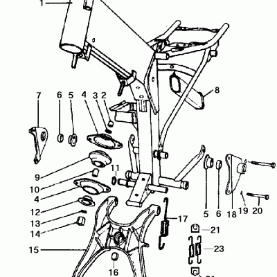 Engine Mount & Centre Stand