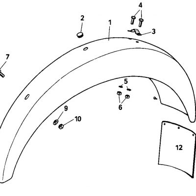 Rear Mudguard until 1990